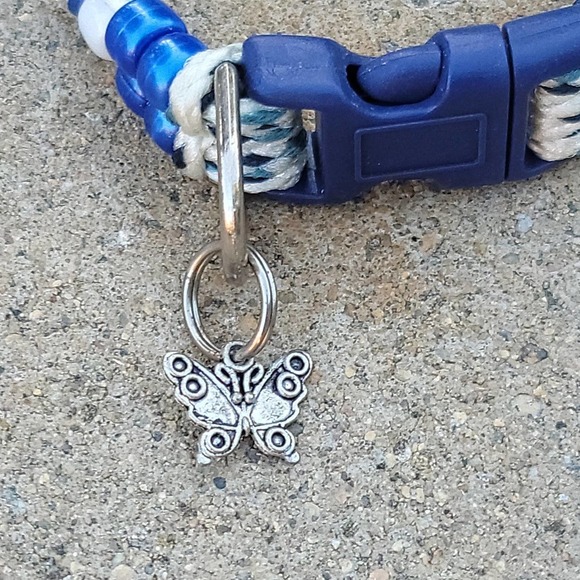 Custom Handmade Beaded Bling Dog Collar - Picture 3 of 3